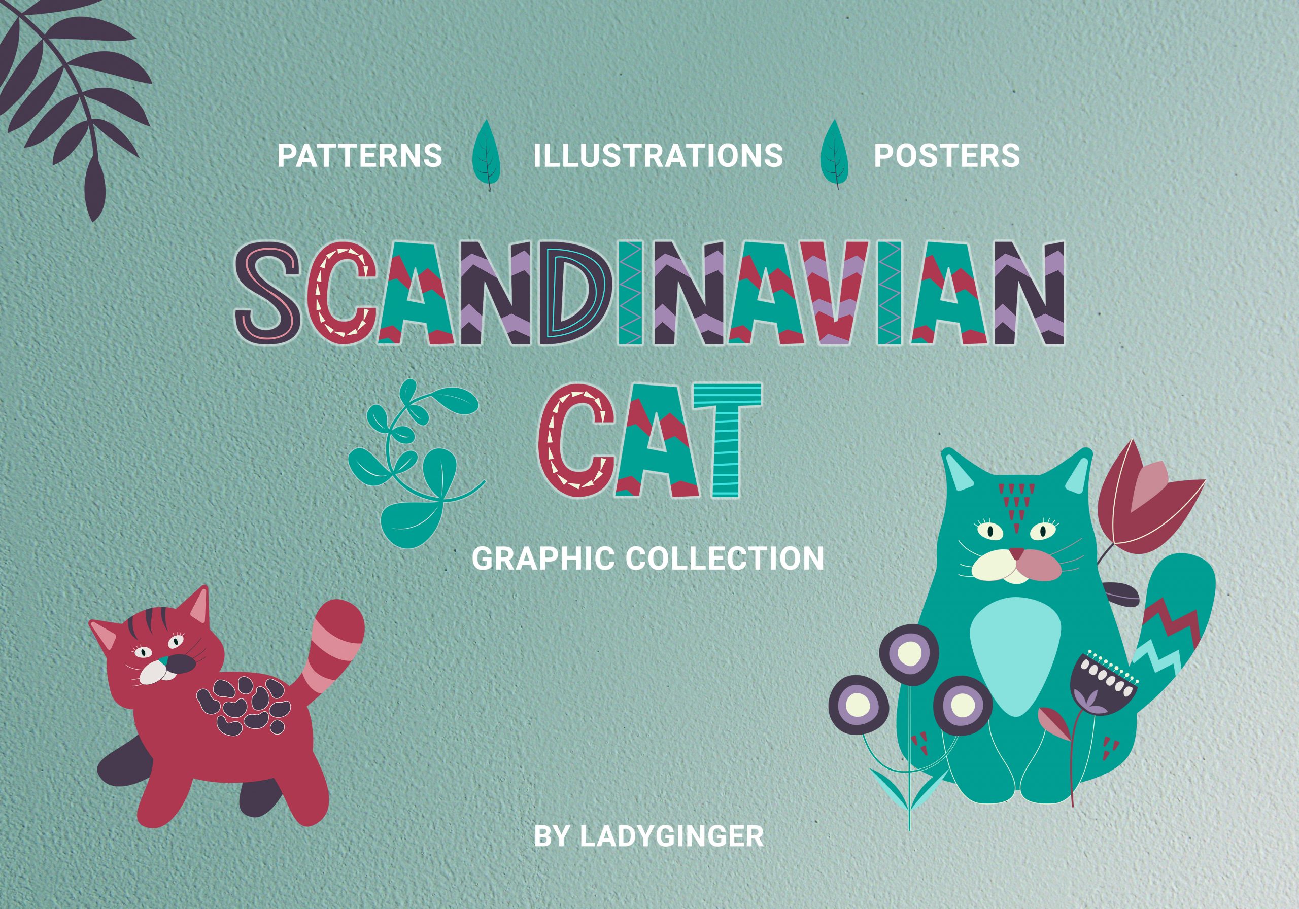 Scandinavian Cat Graphic Collection
