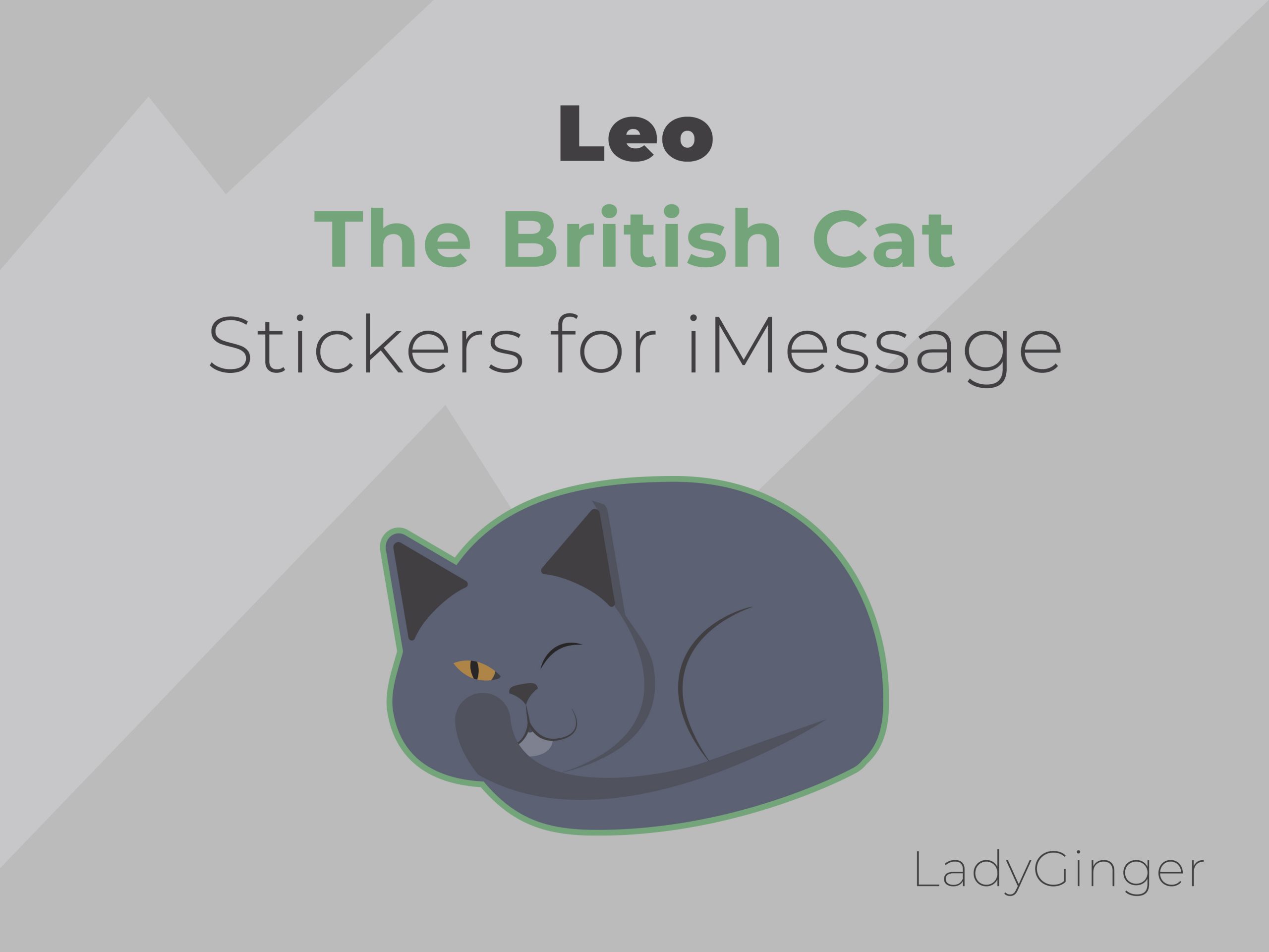 Leo the British Cat Stickers